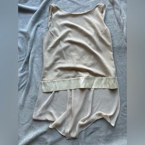 Créeme Beige Color Silk blouse. Size L